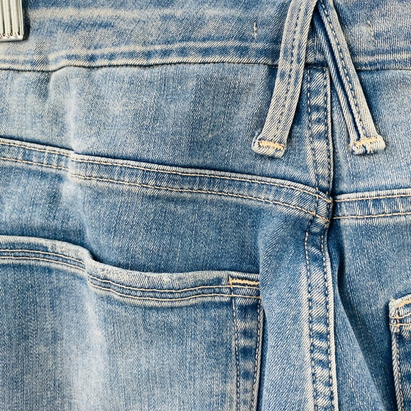 Good American Good Waist High Rise Crop Jeans Distressed Size 14 - Picture 5 of 6